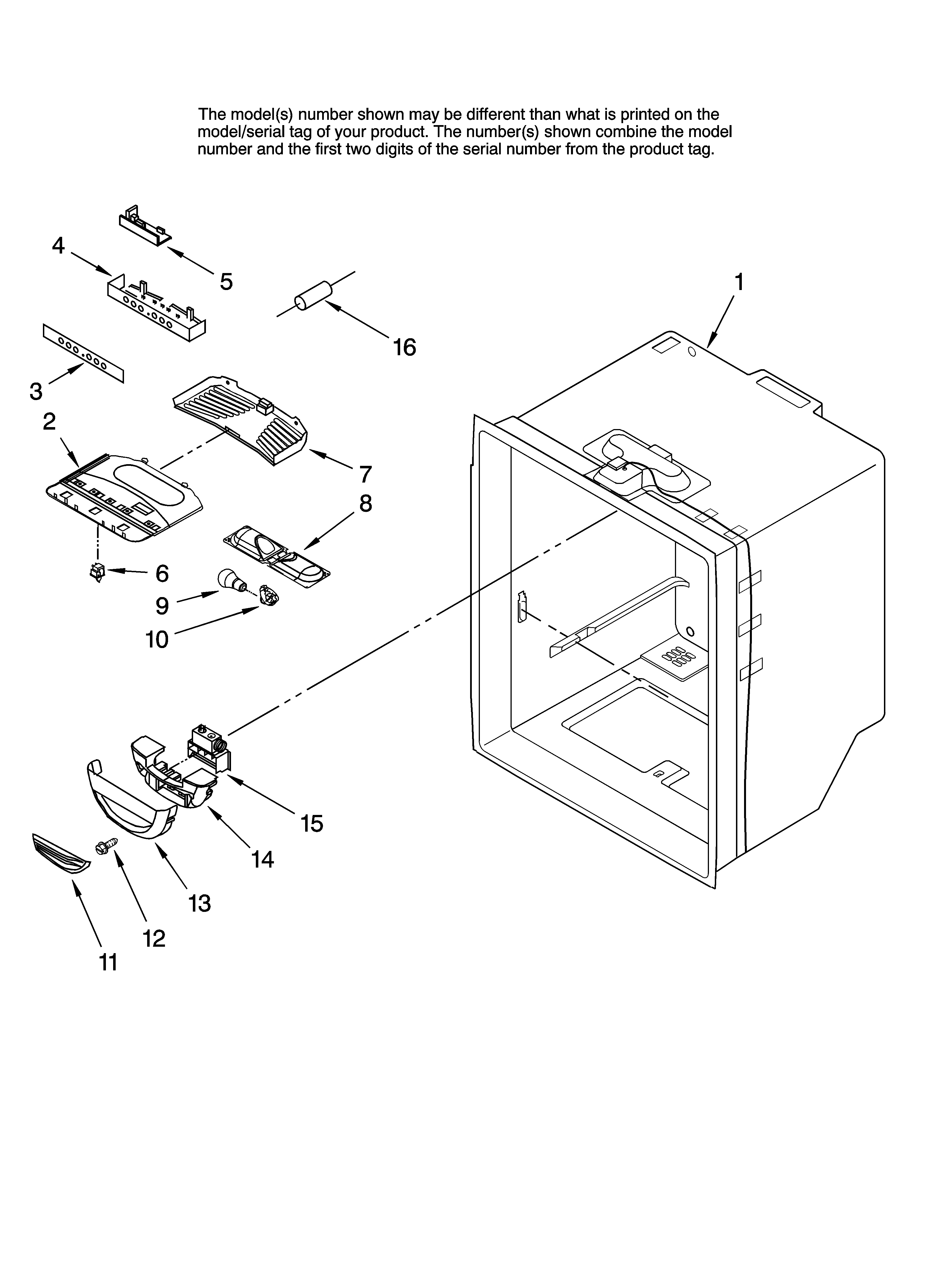 Refrigerator liner parts