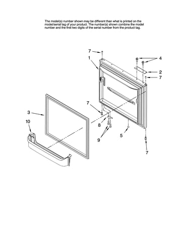 Freezer door parts