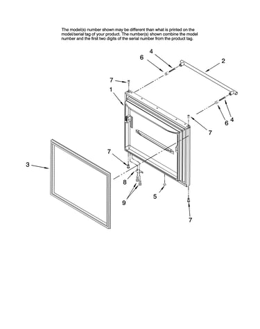 Freezer door parts