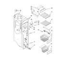 Jenn-Air JCB2585WES00 freezer liner parts diagram