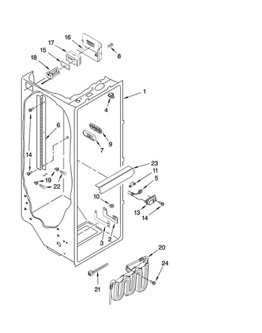 Refrigerator liner parts