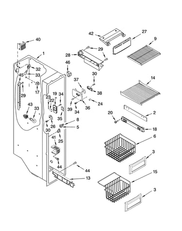 Freezer liner parts