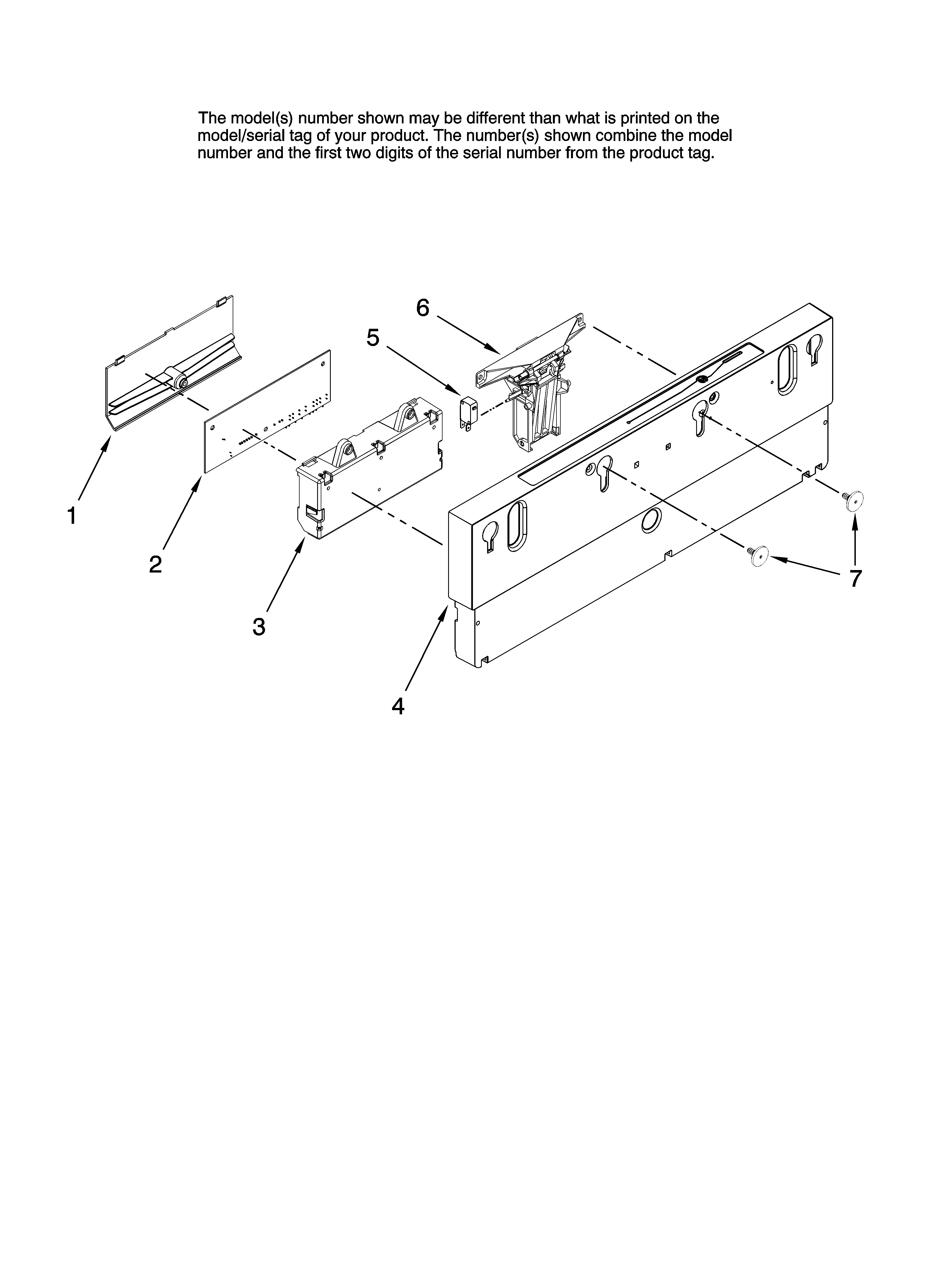 Control panel parts