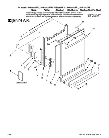 Door and panel parts