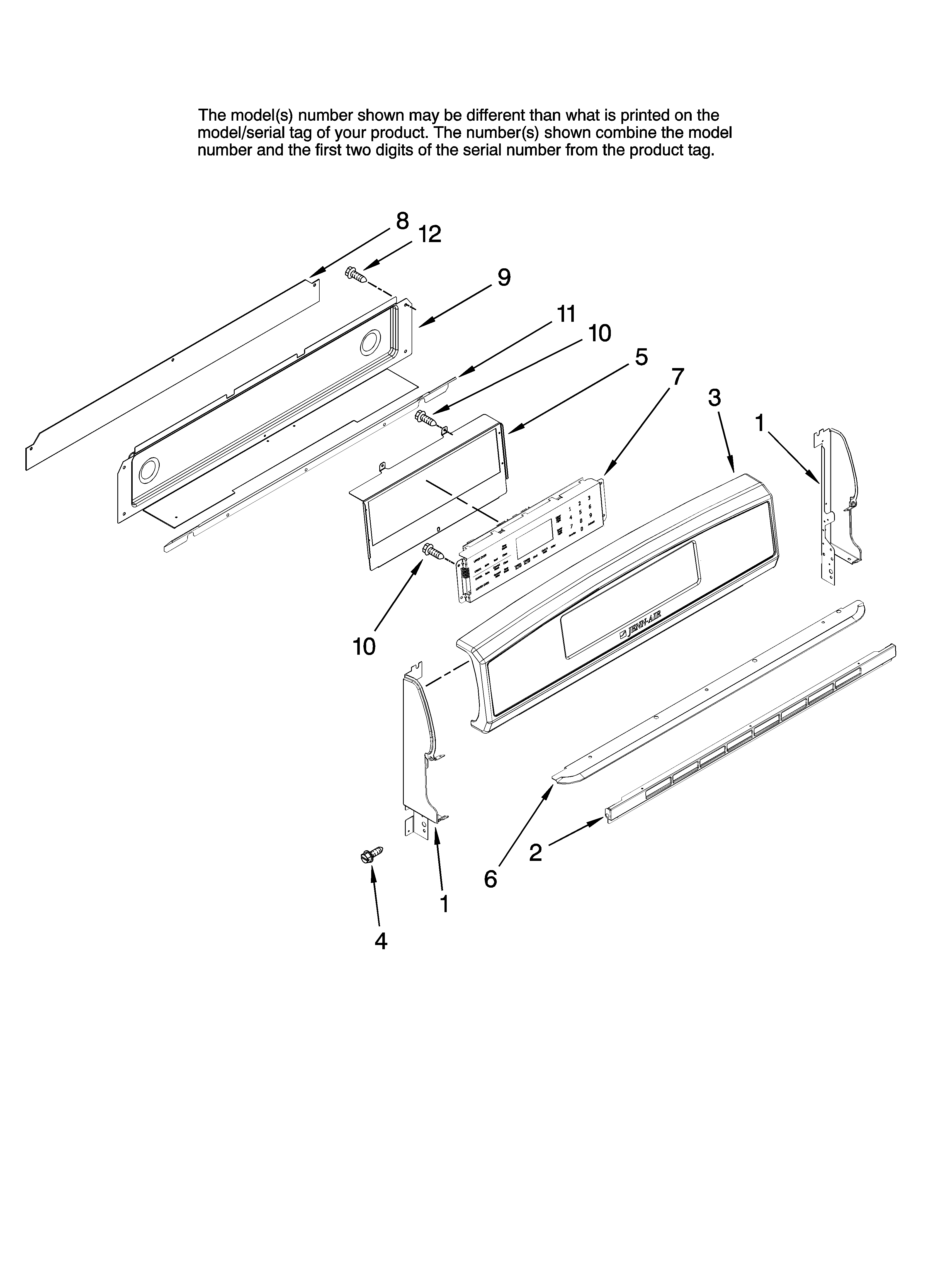 CONTROL PANEL PARTS