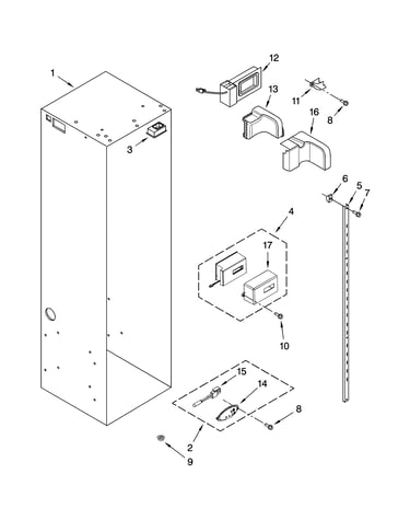 Refrigerator liner parts