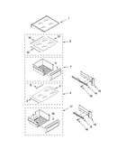 Refrigerator shelf parts