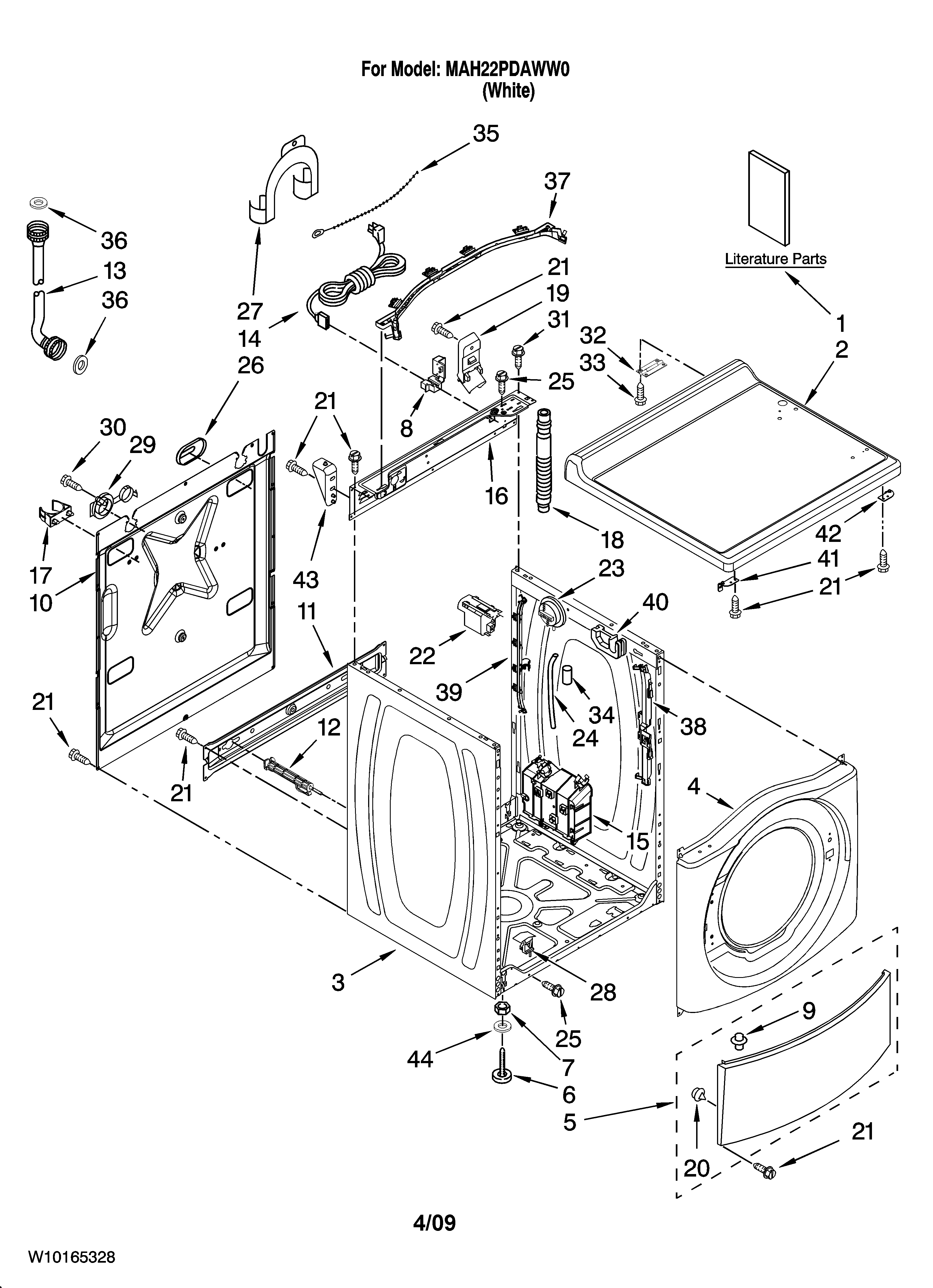 Top and cabinet parts