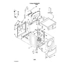 Maytag MAH22PDAWW1 top and cabinet parts diagram