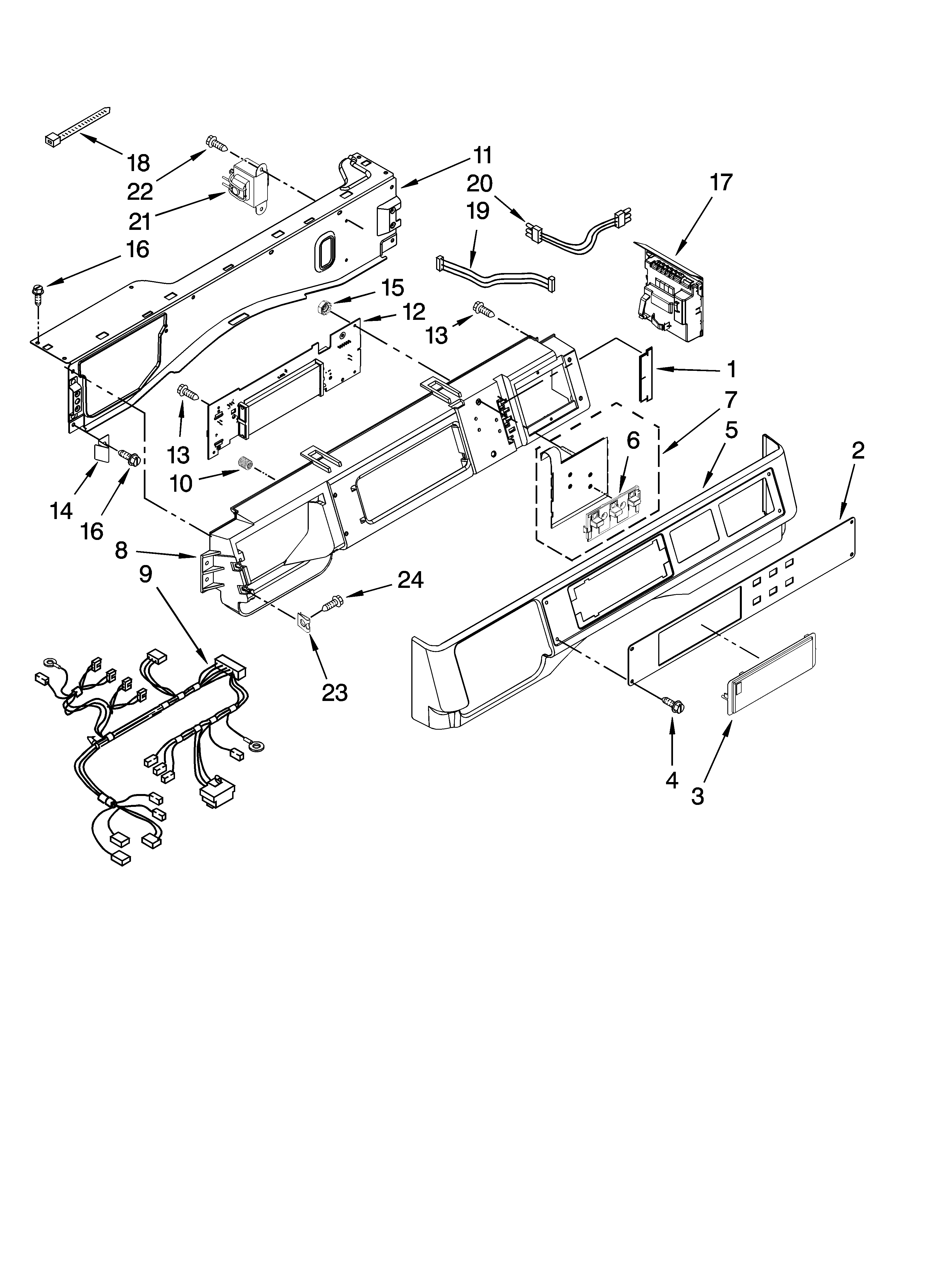 Control panel parts