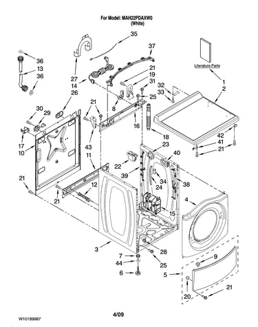 Top and cabinet parts