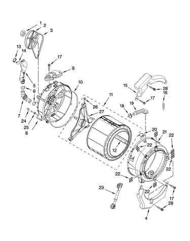 Tub and basket parts