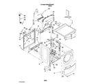 Maytag MAH22PDAXW1 top and cabinet parts diagram