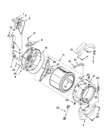 Tub and basket parts