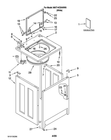 Top and cabinet parts
