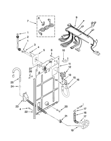 Rear panel parts