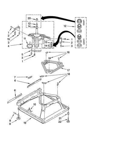Machine base parts