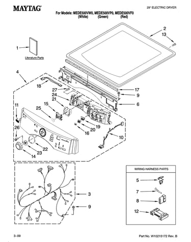 Top and console parts