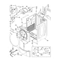 Maytag MEDE500VW0 cabinet parts diagram