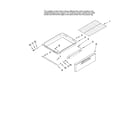 Maytag MERH865RAW15 drawer and rack parts diagram
