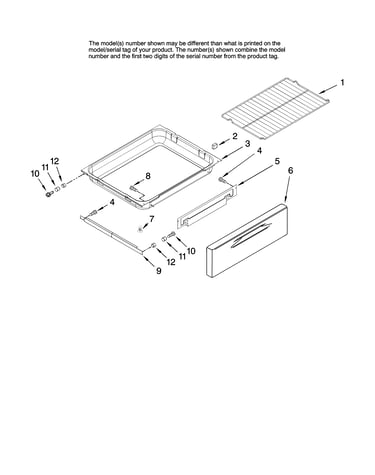 Drawer and rack parts