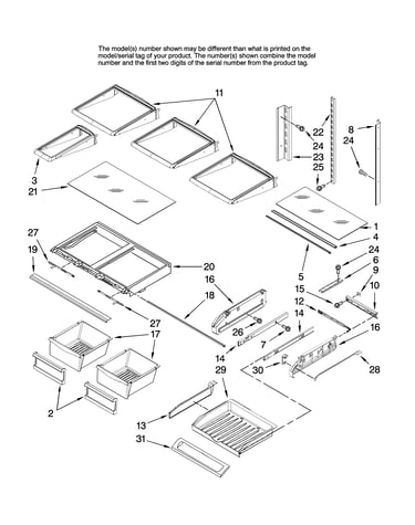 Shelf parts