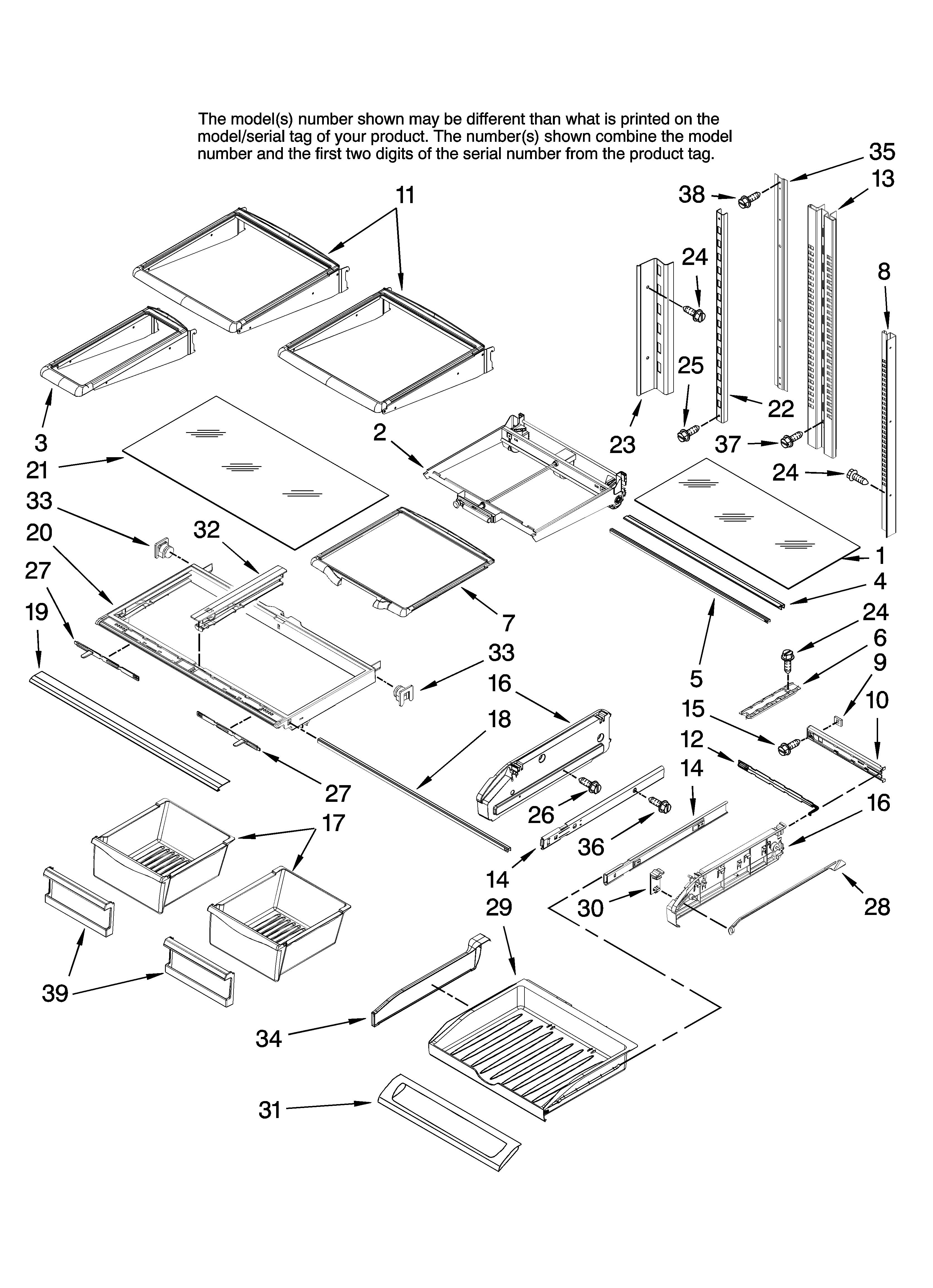 Shelf parts