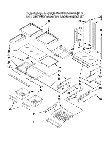 Shelf parts
