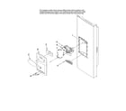 Maytag MFI2568AES13 dispenser front parts diagram