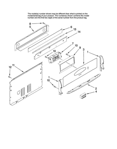 Control panel parts