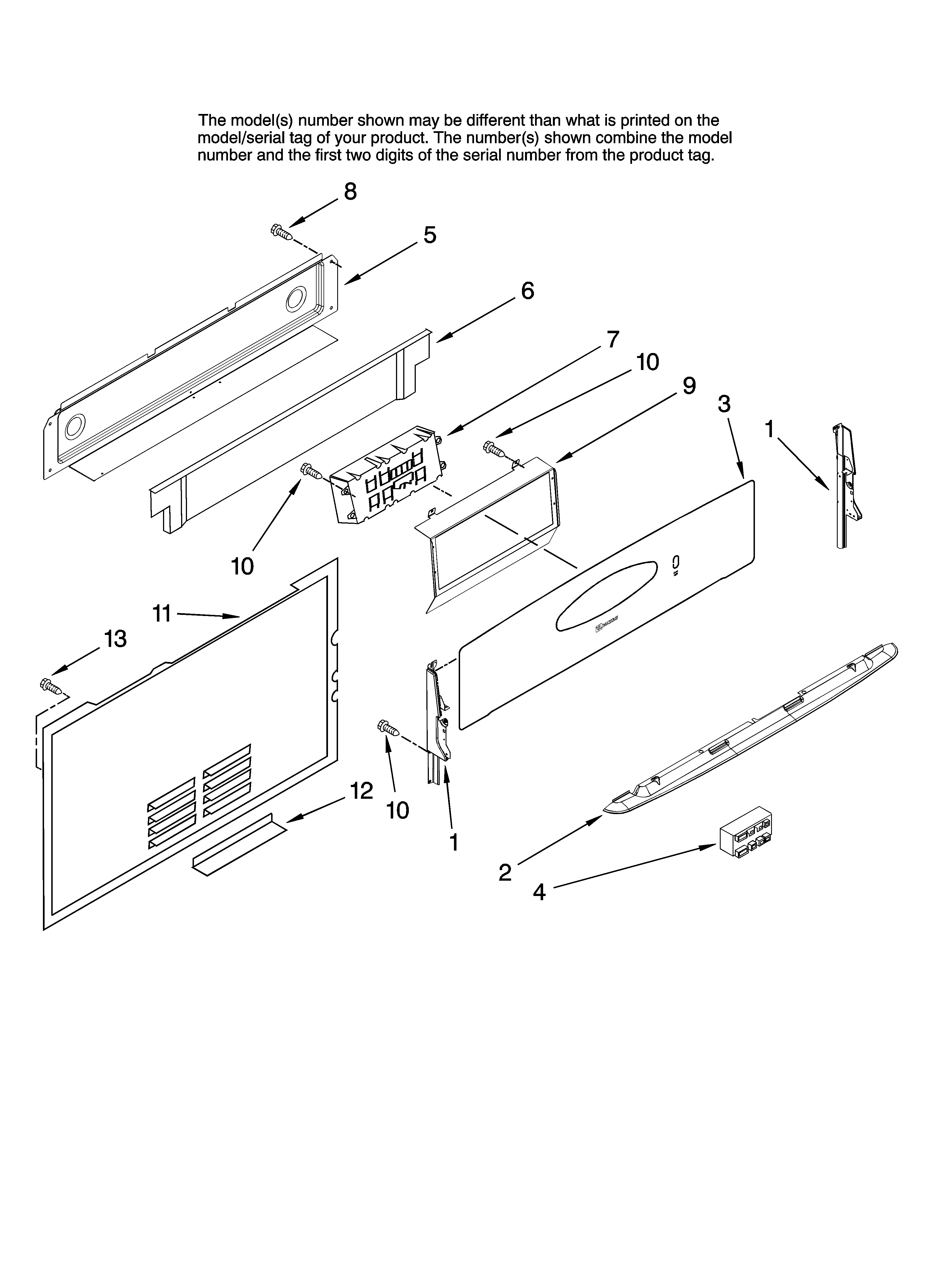 Control panel parts