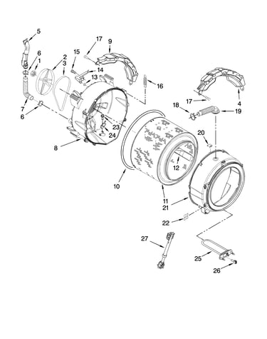 Tub and basket parts