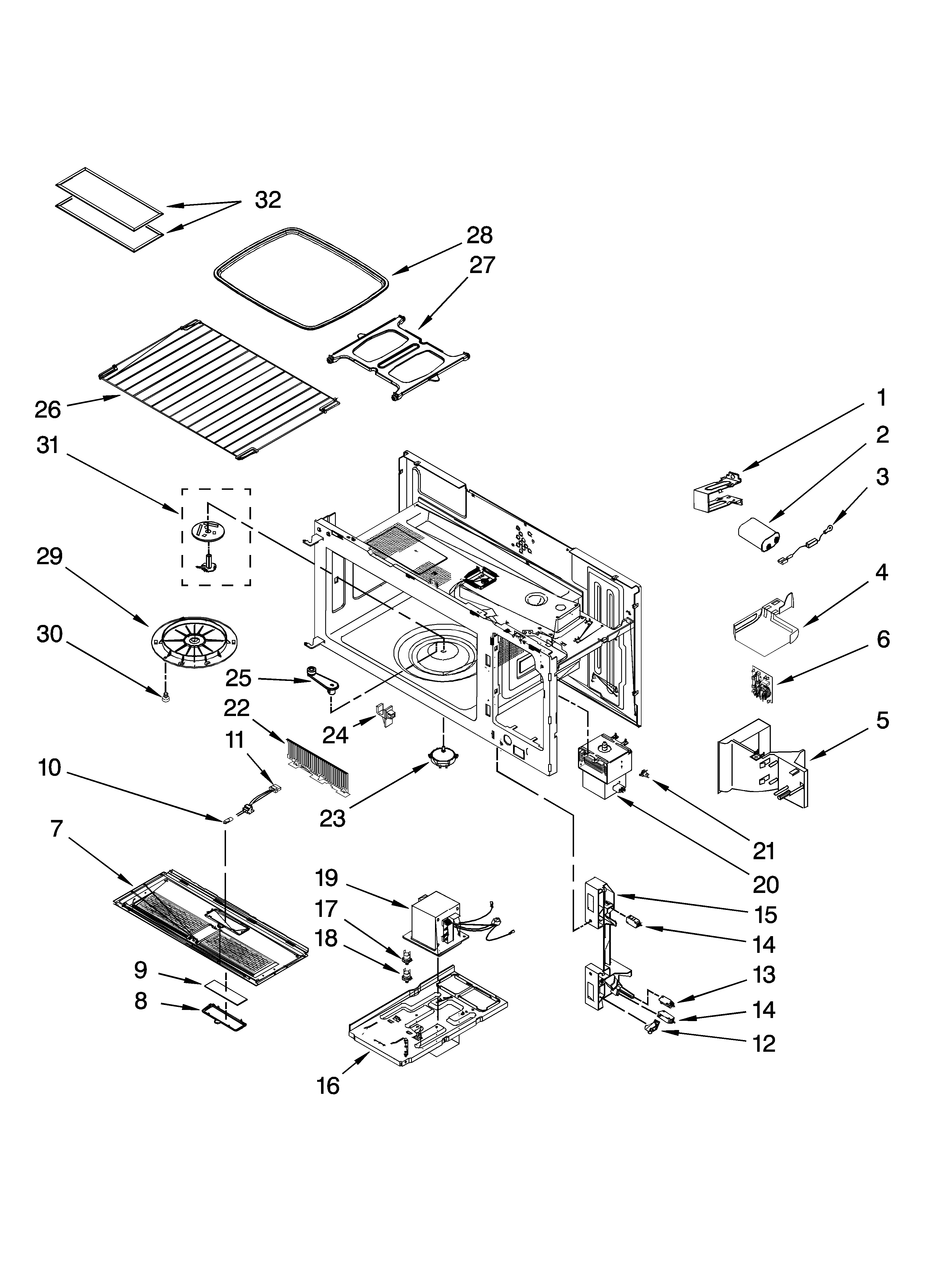 Interior and ventilation parts