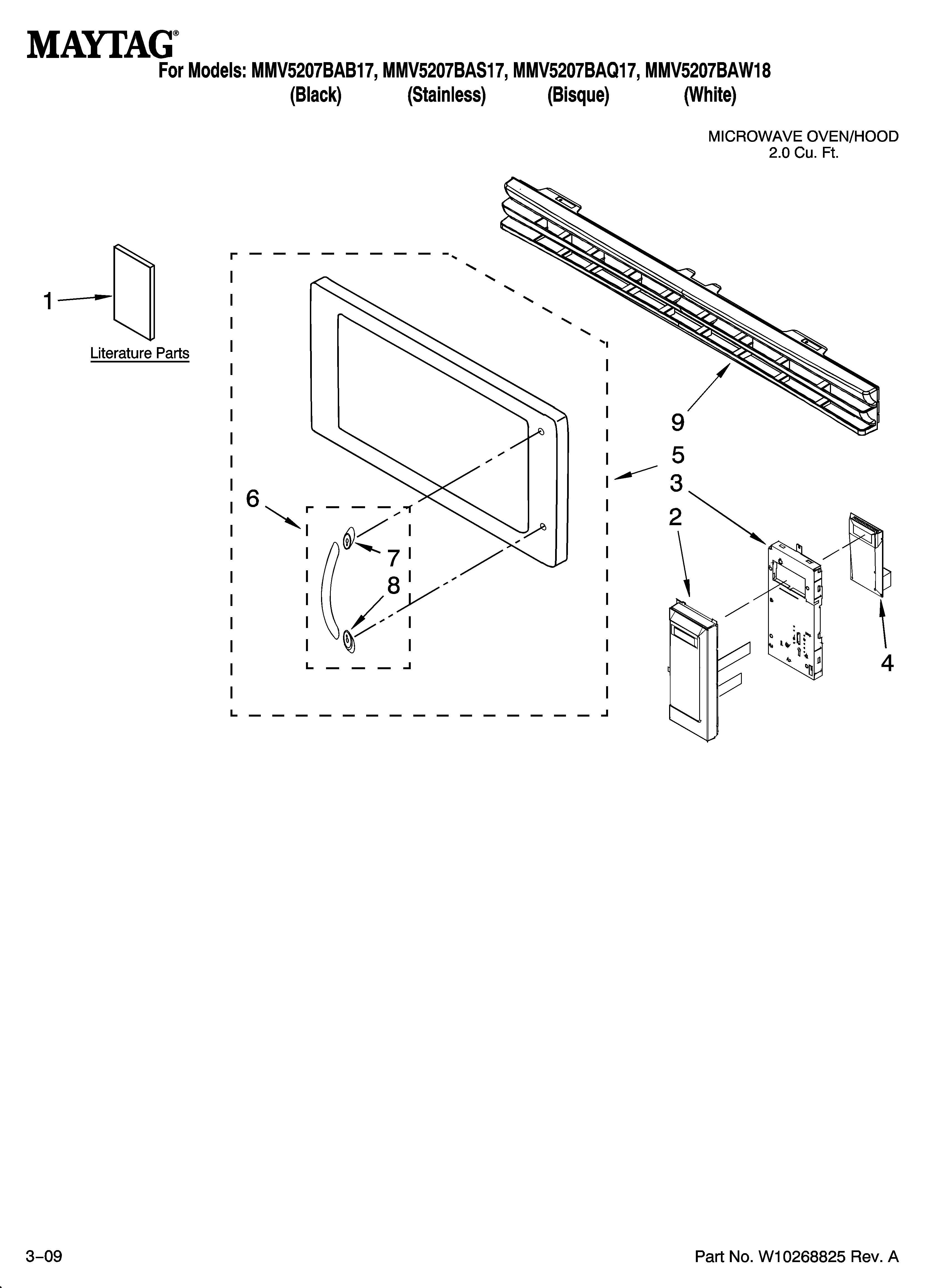 Control panel parts