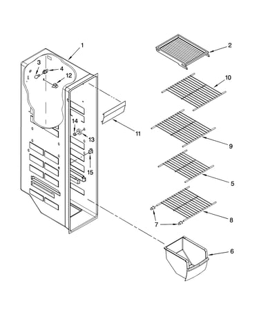 Freezer liner parts