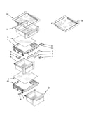 Refrigerator shelf parts