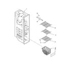 Maytag MSD2576VEM00 freezer liner parts diagram