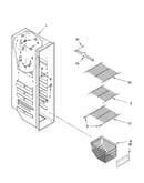 Freezer liner parts