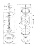 Agitator, basket and tub parts