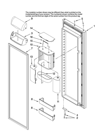 Refrigerator door parts