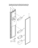 Freezer door parts