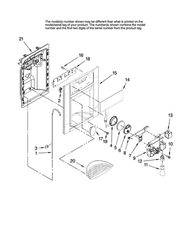 Dispenser front parts