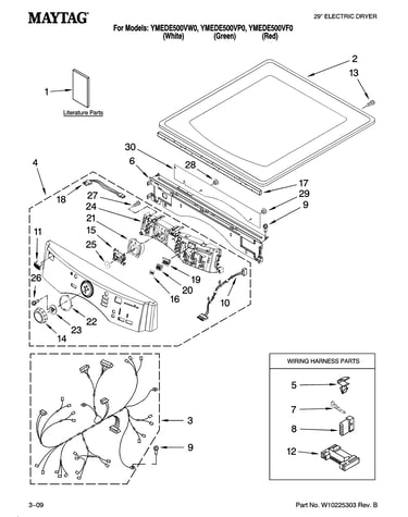 Top and console parts