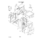 Whirlpool CHW9900VQ0 top and cabinet parts diagram