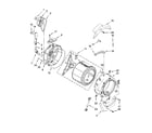 Whirlpool CHW9900VQ1 tub and basket parts diagram