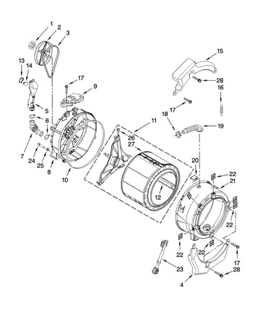 Tub and basket parts