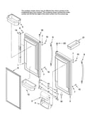 Refrigerator door parts