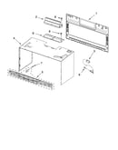 Cabinet and installation parts