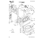 Whirlpool WED5600VQ0 cabinet parts diagram