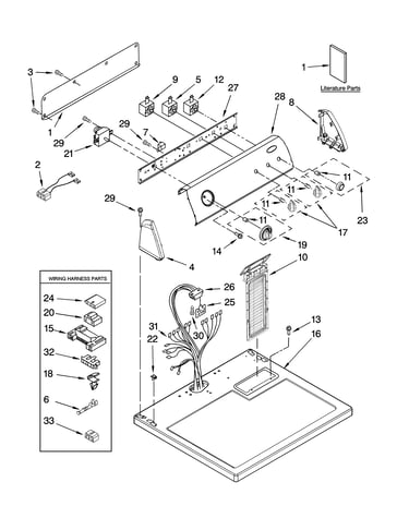 Top and console parts